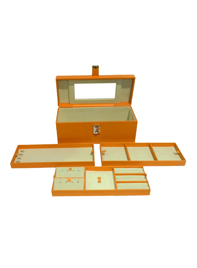 LAVERI LEATHER Faux Leather Jewellery Storage Box - Image 1