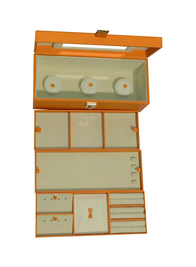 LAVERI LEATHER Faux Leather Jewellery Storage Box - Image 3