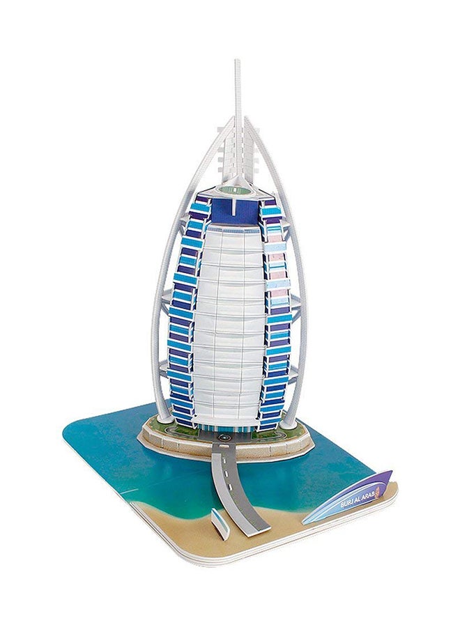 كيوبيك فن طقم لعبة ألغاز ثلاثية الأبعاد بتصميم برج العرب مكون من 46 قطعة - Image 2