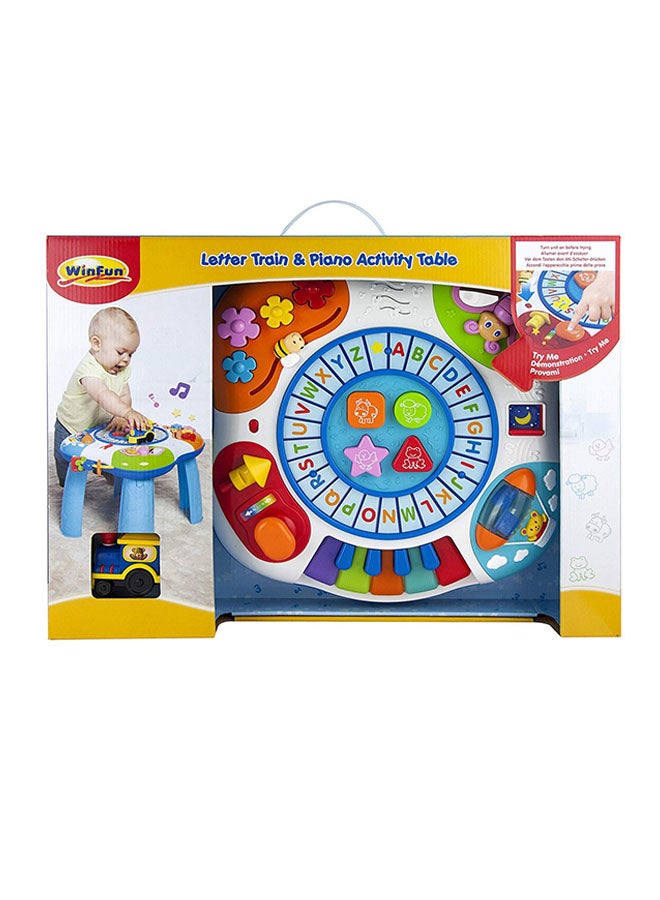 WinFun Portable Letter Train And Piano Activity Table 0801 - Image 2