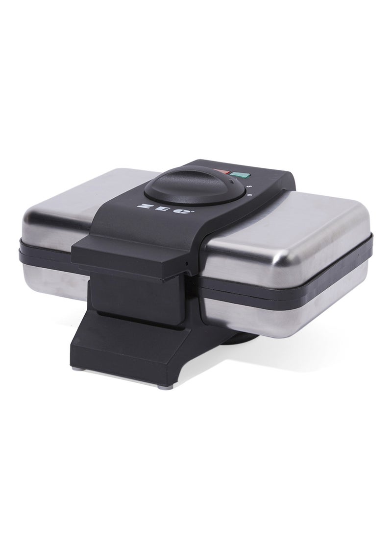 زيك ماكينة صنع الوافل بقدرة 1000 وات ZWF-666 أسود/ فضي - Image 1