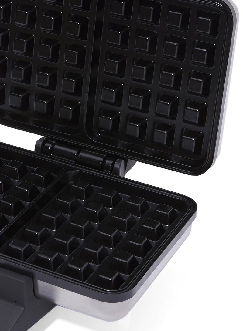 زيك ماكينة صنع الوافل بقدرة 1000 وات ZWF-666 أسود/ فضي - Image 3