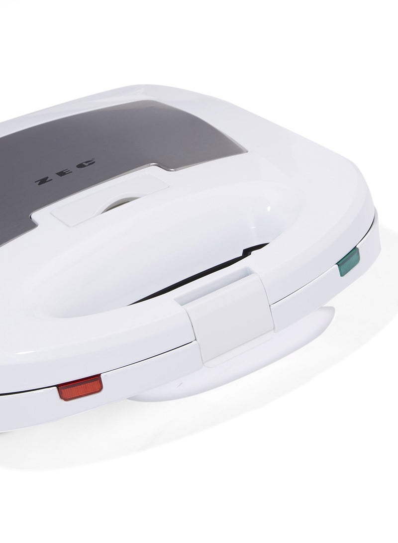 زيك جهاز صنع سندويشات متعدد الأطباق ومزود مع طبق شوي بقوة 1300 وات ZSM-416 أبيض/رمادي - Image 3