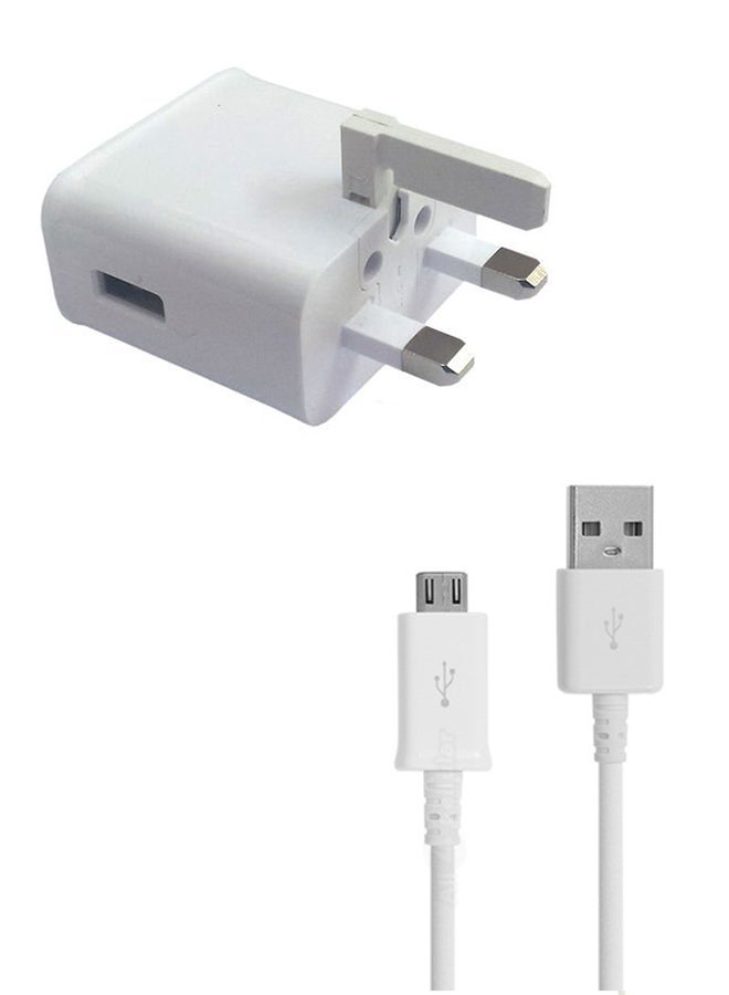 Samsung Fast Charging Travel Adapter With UK Cable White  - Image 2