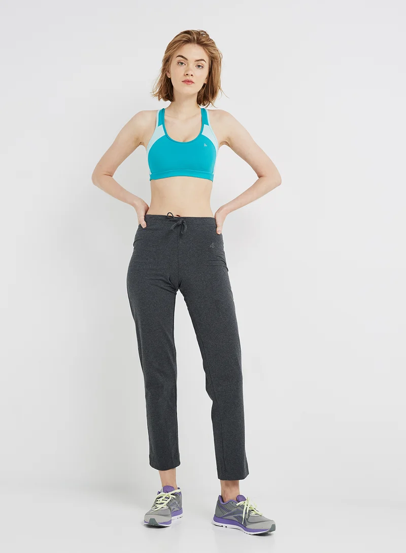 JOCKEY Mid-Rise Lounge Pants Charcoal Mélange