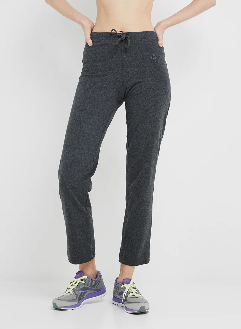 JOCKEY Mid-Rise Lounge Pants Charcoal Mélange