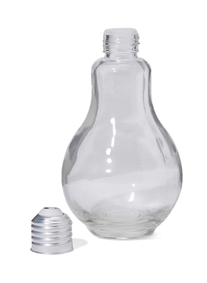 Harmony 1Pc Bulb Shape Glass Jar With Lid Clear - Image 1