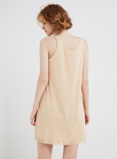 SLUGGER Lace Detailed Nightwear Slip Beige  - Image 2