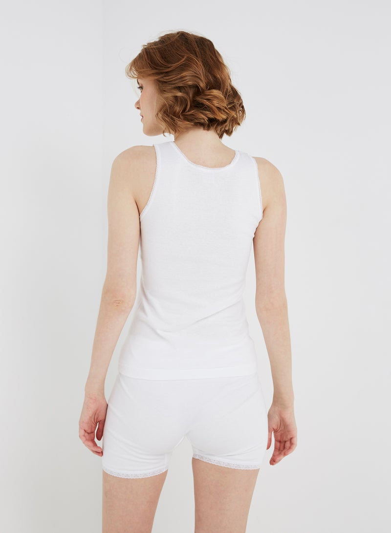 SLUGGER 3 Piece Cotton Vest White - Image 3