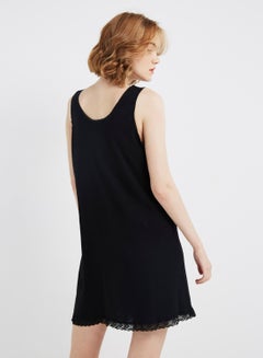 SLUGGER Lace Detailed Nightwear Slip Black  - Image 3