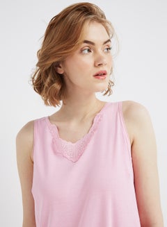 SLUGGER Cotton Nightwear Slip Pink  - Image 3