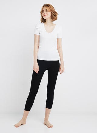 Pack Of 3 Lace Trim Leggings Black - v1543232133/N19160935A_1