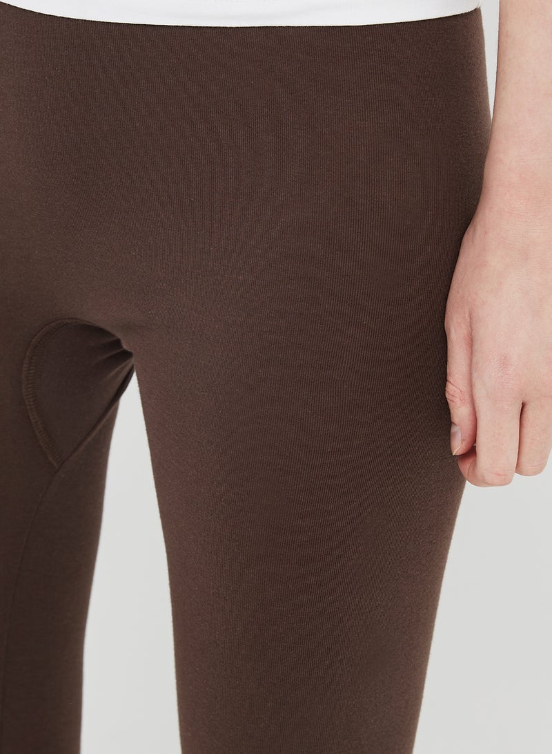SLUGGER Cotton Leggings Brown - Image 4