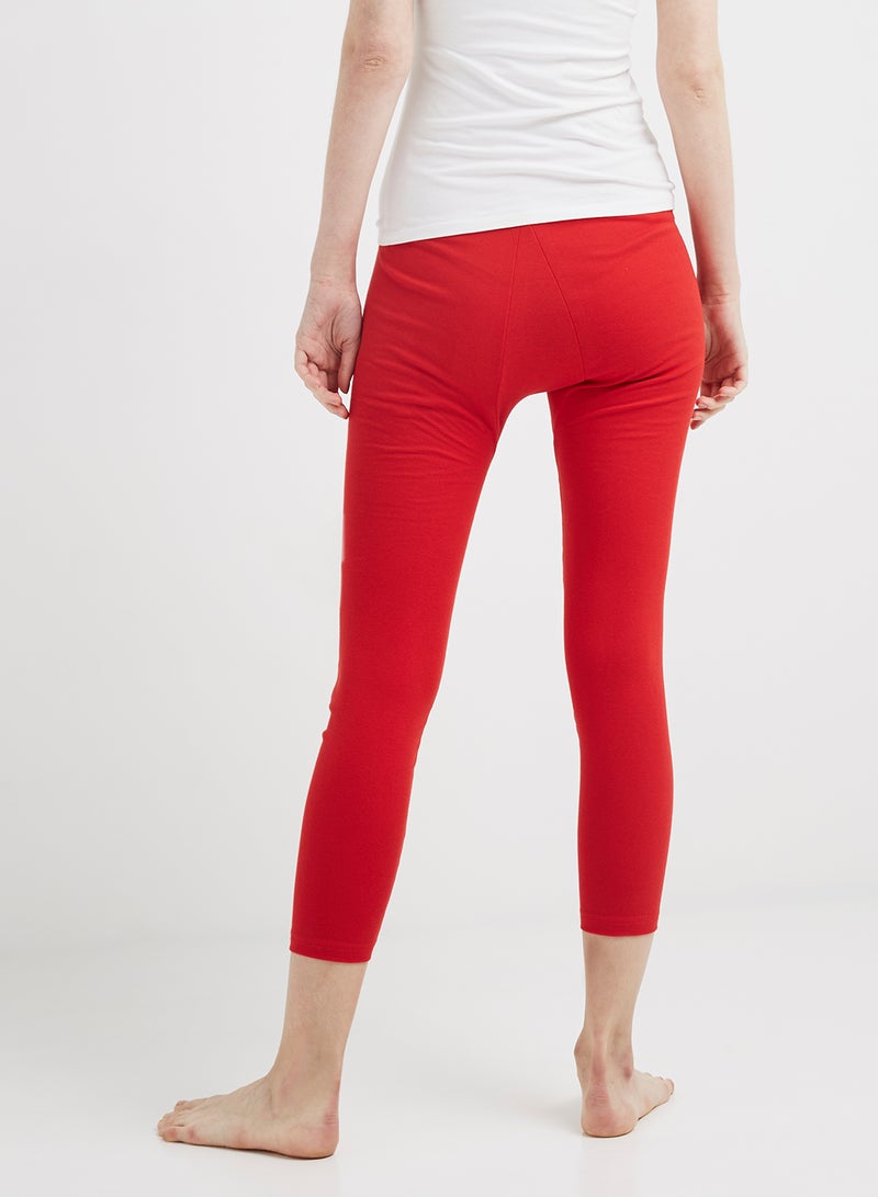 SLUGGER Cotton Leggings Red - Image 3