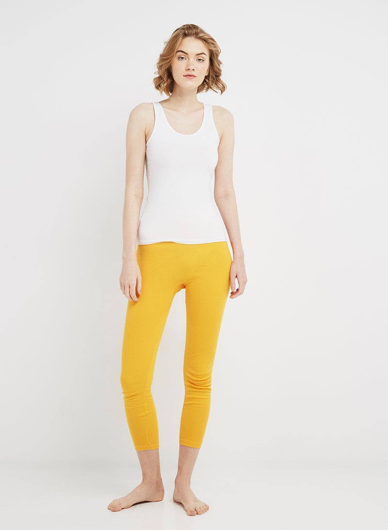 SLUGGER Cotton Leggings Yellow - Image 1