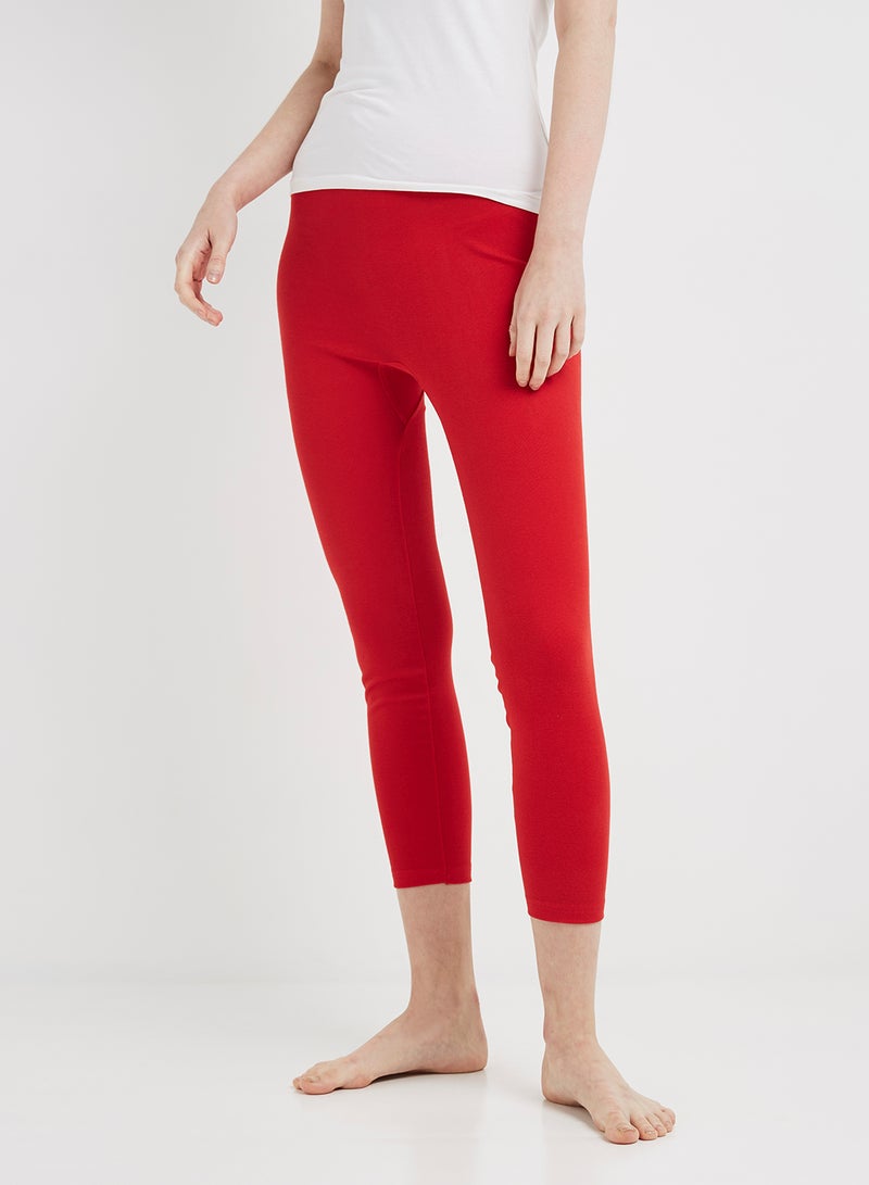 SLUGGER Cotton Leggings Red - Image 2
