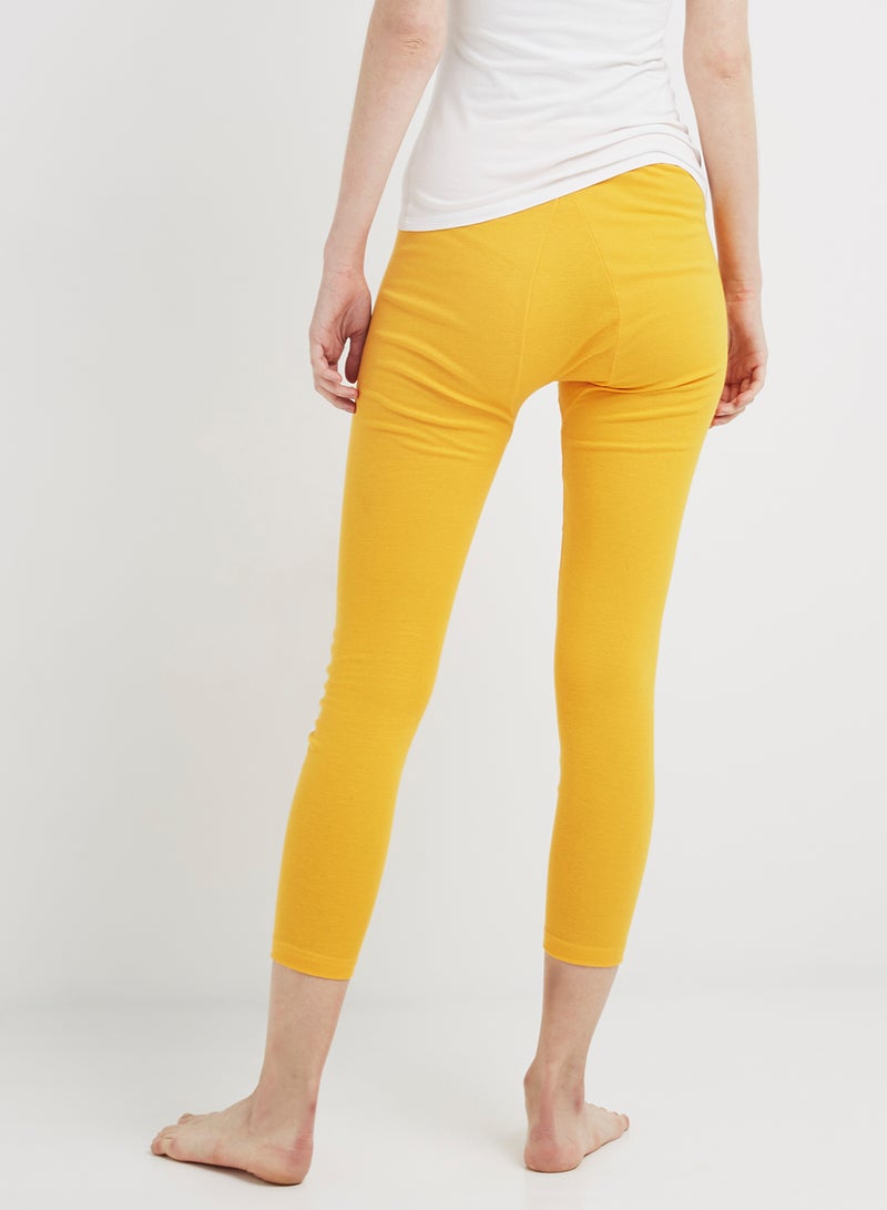 SLUGGER Cotton Leggings Yellow - Image 3