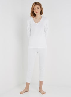 SLUGGER 2-Piece Pajama Set White  - Image 1