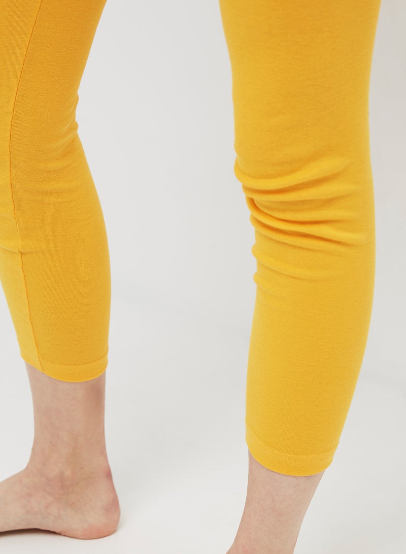 SLUGGER Cotton Leggings Yellow - Image 4