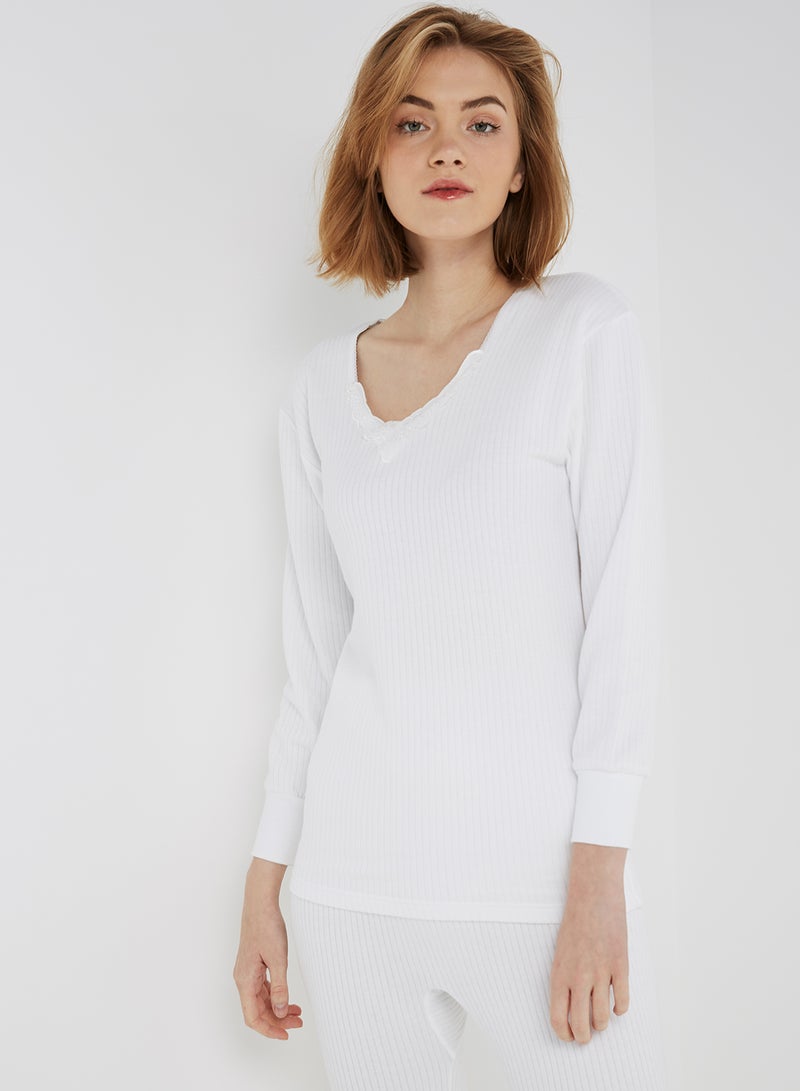 SLUGGER 2-Piece Pajama Set White - Image 2