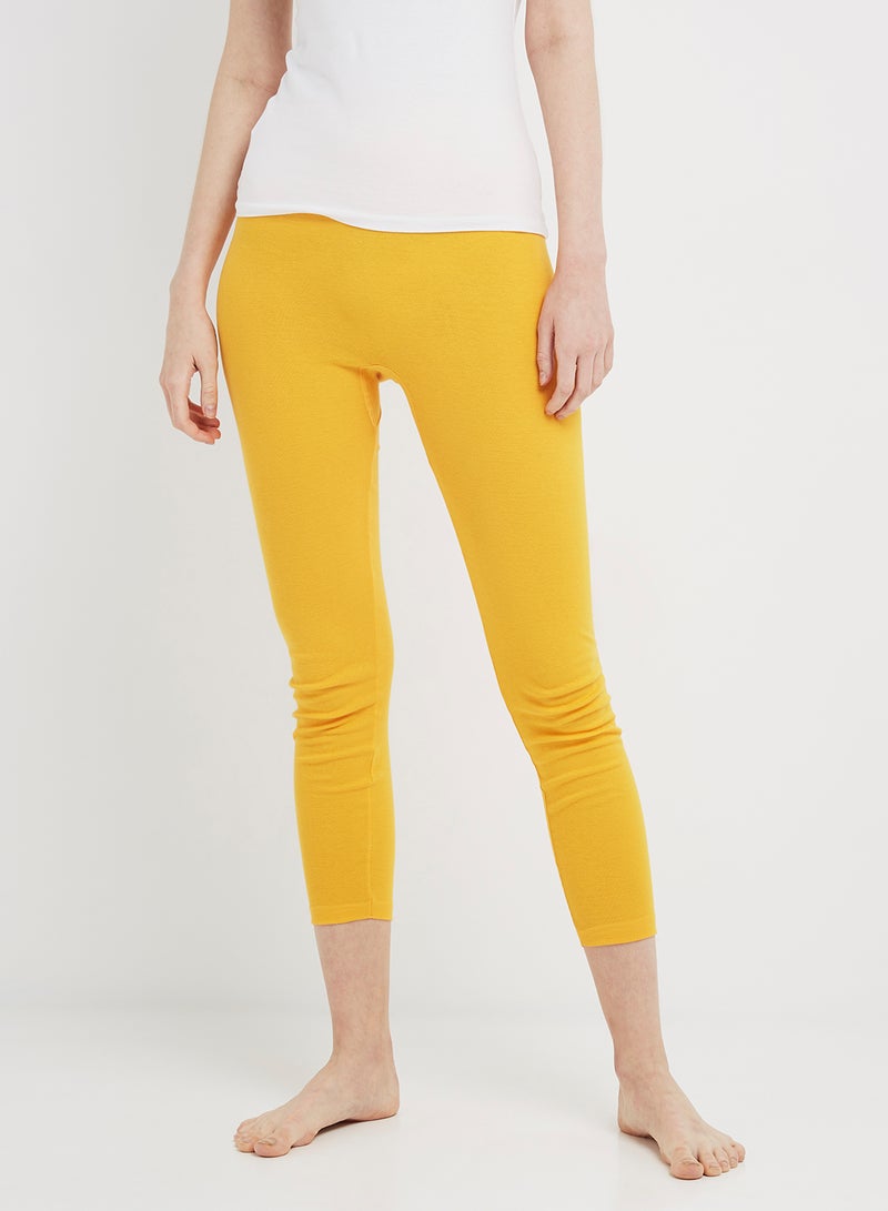 SLUGGER Cotton Leggings Yellow - Image 2