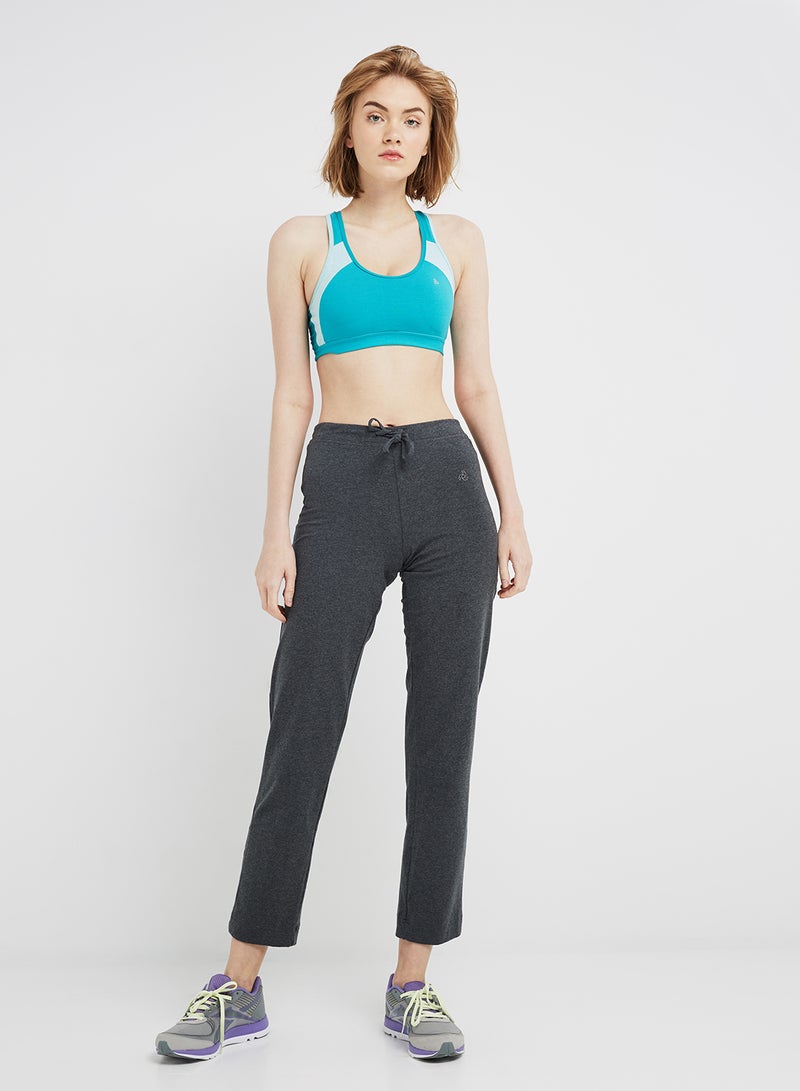 JOCKEY - Power Back Padded Active Bra Paradise Teal/White - Image 1