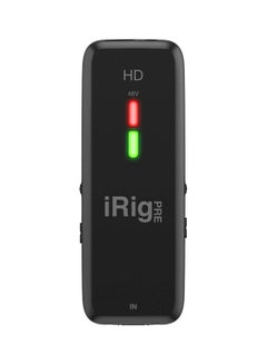 آي كي مالتيميديا واجهة الصوت آي ريج بري HD المزودة بميكروفون مضخم للصوت IP-IRIG-PREHD-IN أسود  - Image 1