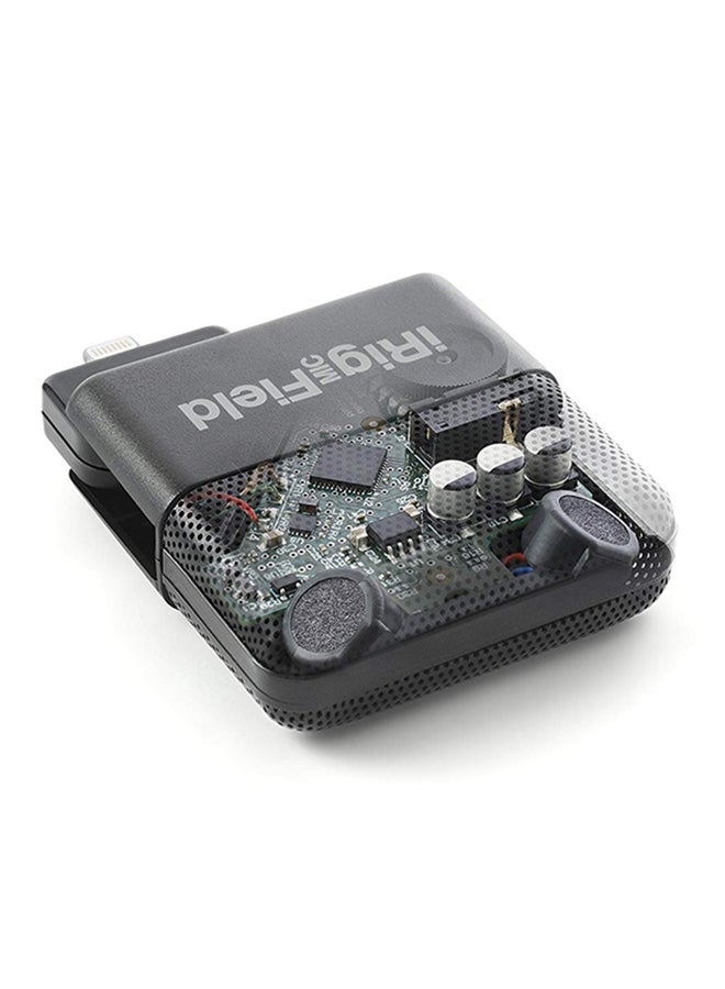IK Multimedia - iRig Mic Field- Stereo Digital Field Recording iOS Microphone IP-IRIG-FIELD-IN Black - Image 1