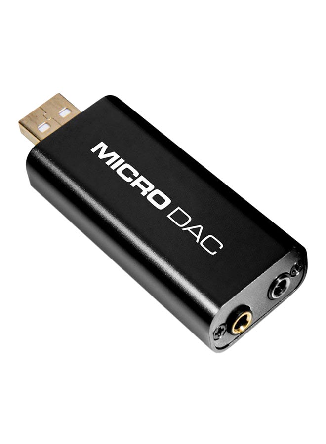 M-Audio - Micro DAC - Portable Digital-to-Analog Converter with Analog & Coaxial Digital Outputs MICRODAC Black - Image 1