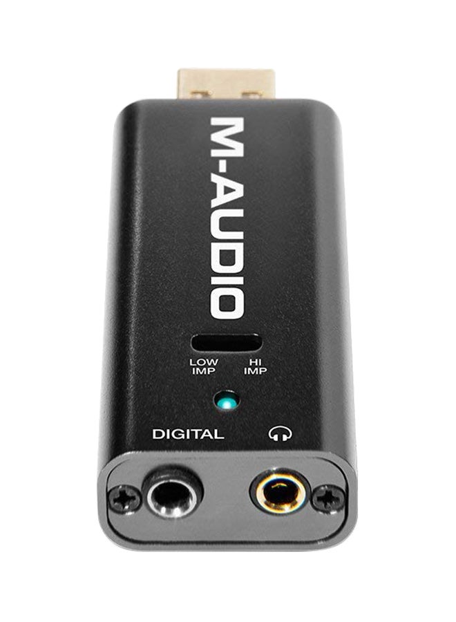 M-Audio - Micro DAC - Portable Digital-to-Analog Converter with Analog & Coaxial Digital Outputs MICRODAC Black - Image 1