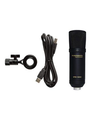 Marantz Professional MPM1000U - USB Condenser Studio Microphone with Built In Audio Interface, Cable, Perfect for Podcast Production MPM1000U Black - v1543237260/N19650594A_1
