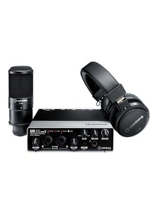 مضخم صوت مزود بوظيفة الاسترجاع وحزمة تسجيل UR22 MKII RP أسود - v1543237267/N19650619A_1