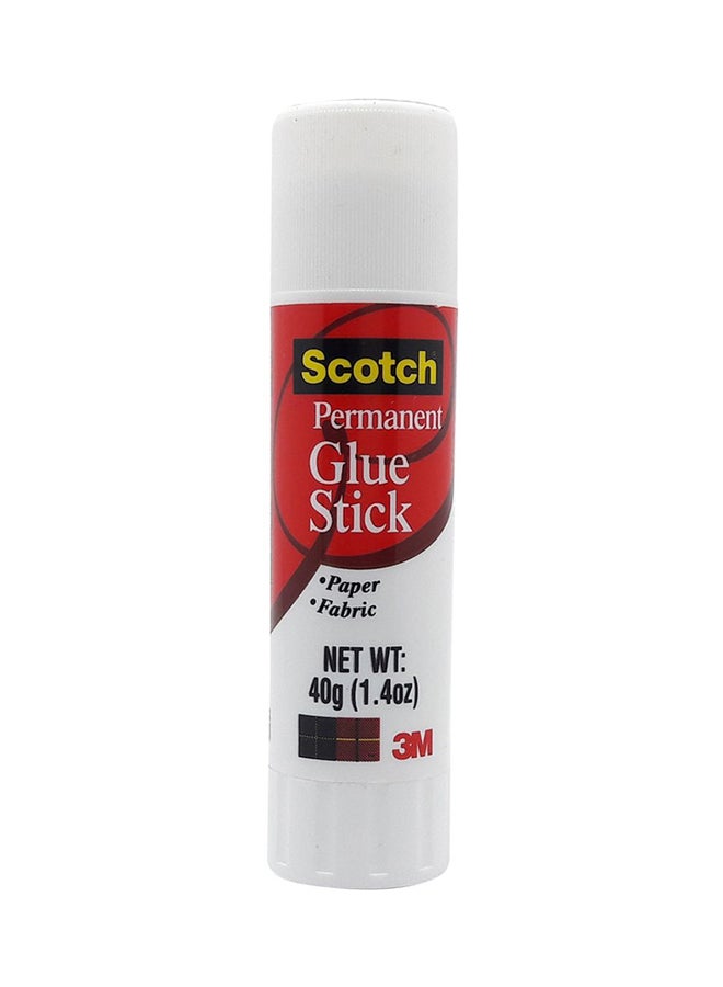 Scotch  Permanent Glue Stick White/Red - Image 1