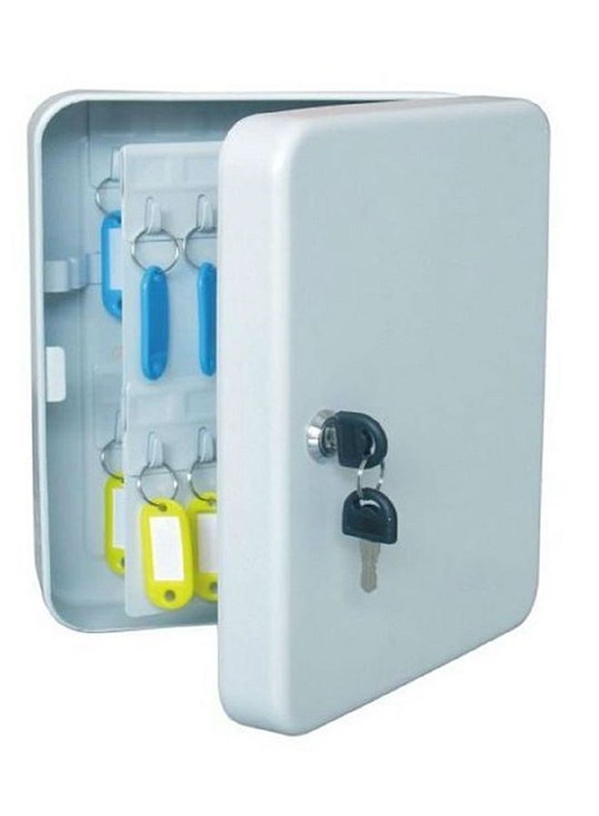 Generic Metal Key Organiser Box White  - Image 2