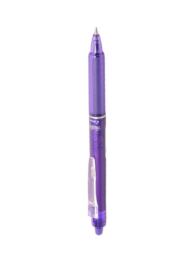 PILOT Clicker Retractable Erasable Rollerball Pen Purple - Image 2