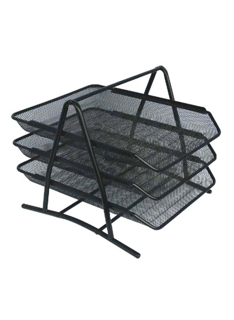 3-Tier Multi-Functional Paper Tray Black