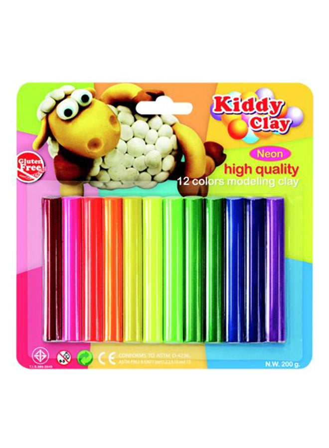 12-Piece Modelling Clay