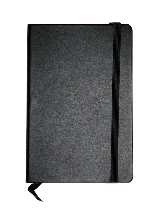 A5 Notebook With Elastic Band Black