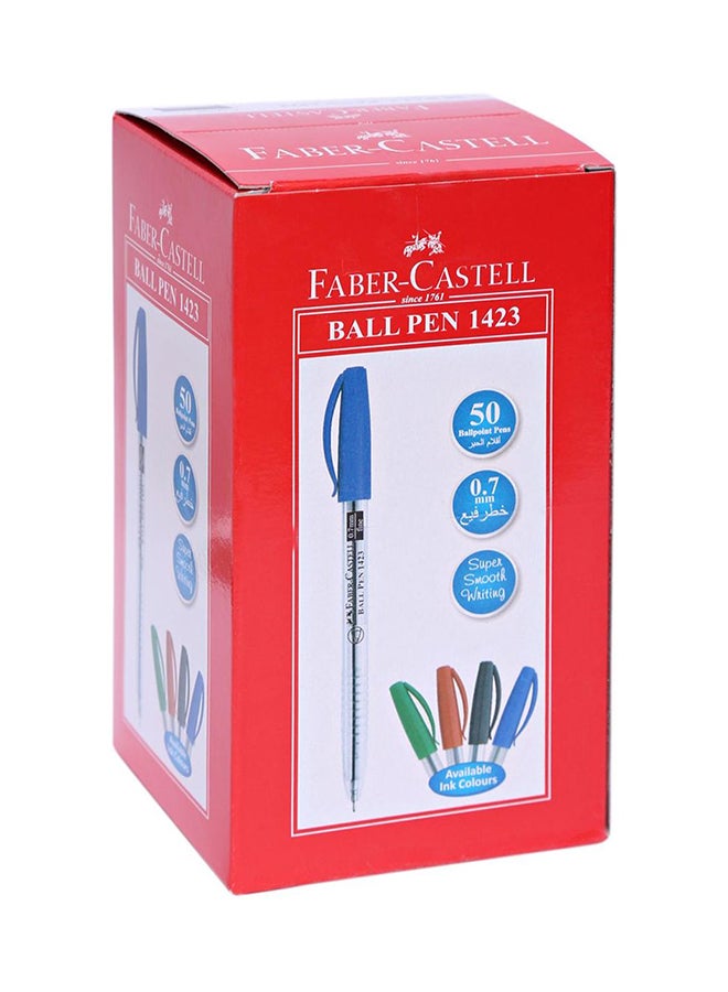 FABER-CASTELL - 50-Piece Ball Pen Set Black - Image 1