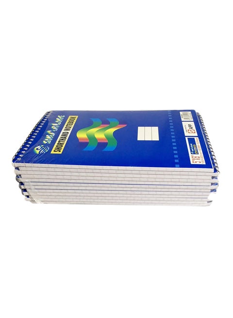 12-Piece Spiral Binding Shorthand Notebook Blue