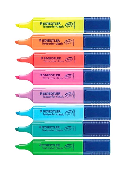 8-Piece Textsurfer Classic Highlighter Multicolour