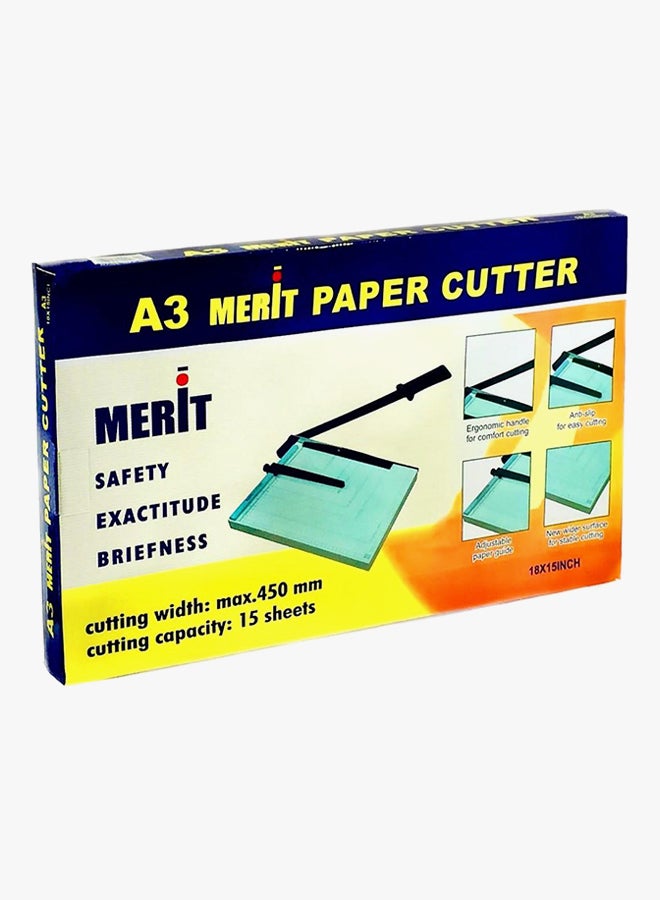 Merit - A3 Magnetic Paper Cutter White/Black - Image 1