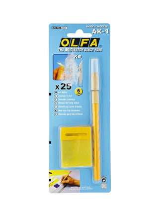 25-Piece Art Knife Set Yellow - v1543241025/N19659014A_1
