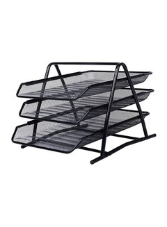 Generic 3-Tier Documents Tray Black  - Image 2