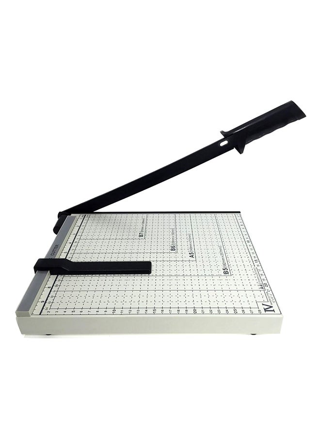 Merit A4 Manual Paper Cutter White/Black  - Image 3