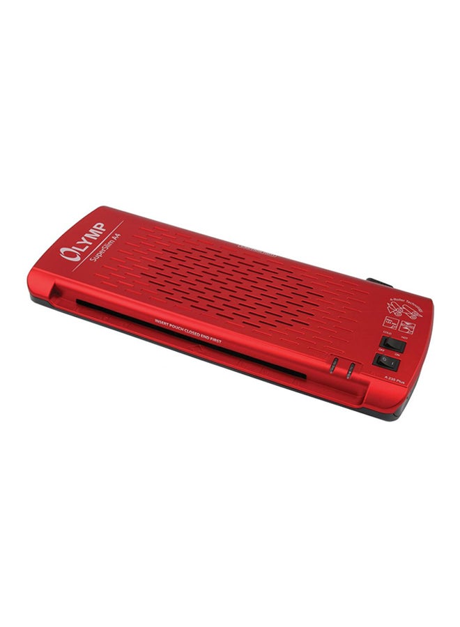 Olympia - 4-Roll A4 Flat Laminating Machine Red - Image 1