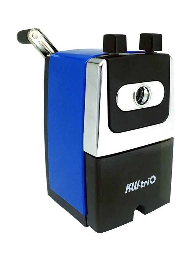 كيه دبليو تريو مبراة قلم رصاص بآلية ذراع التدوير تثبت على الطاولة متعدد الألوان - Image 1