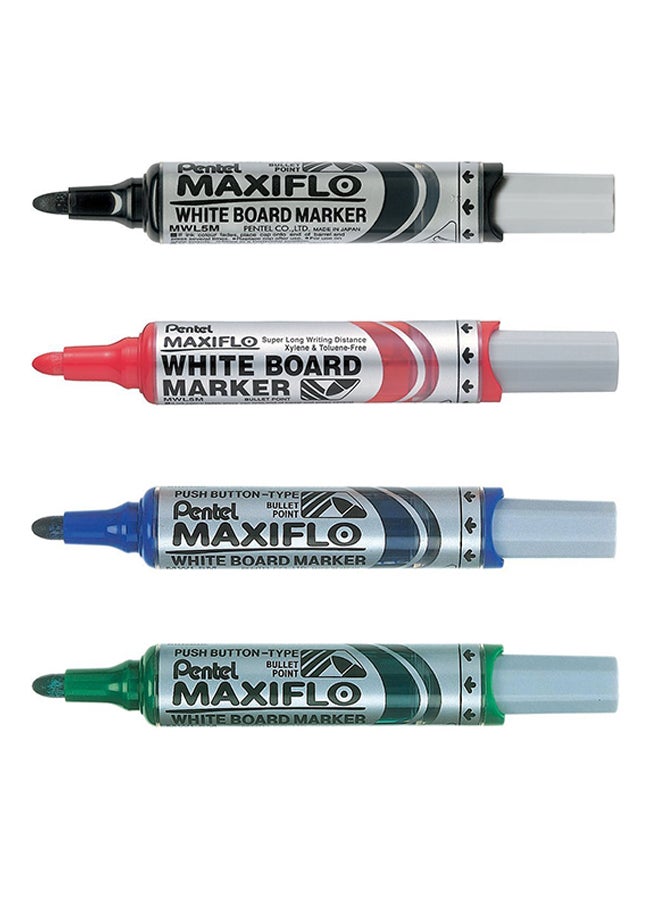 4-Piece White Board Marker Set Multicolour
