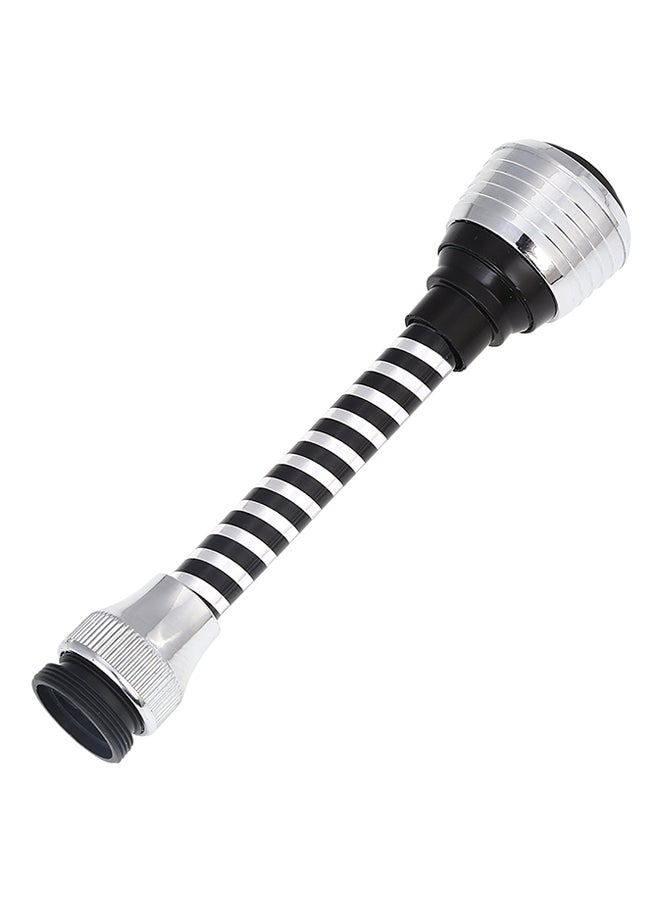 رأس صنبور أسود/فضي 6بوصة - Image 2