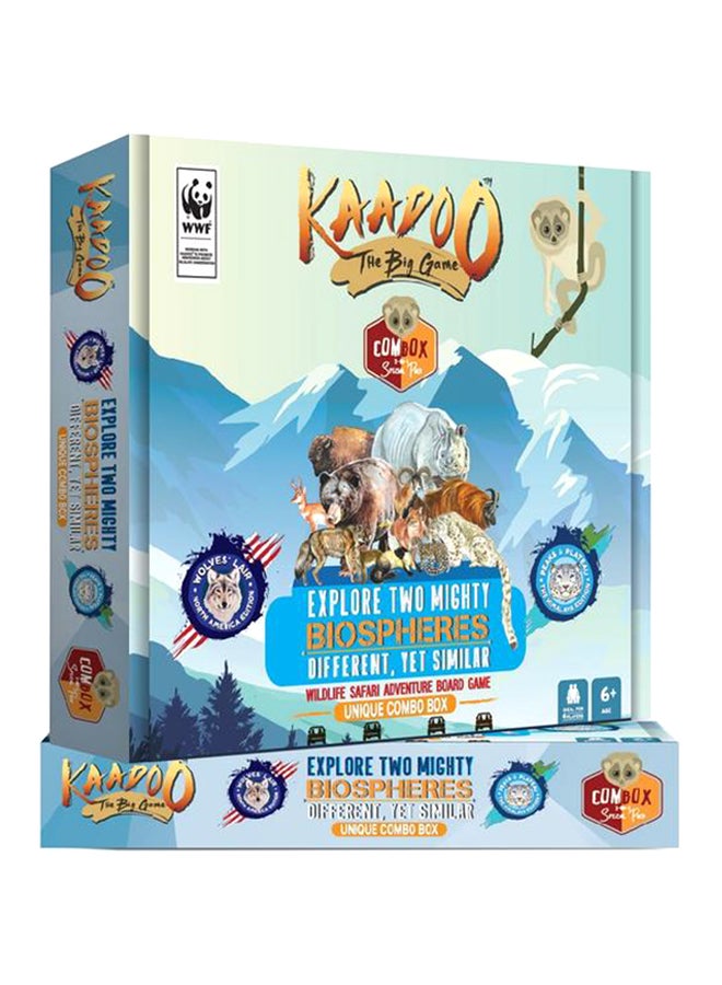 KAADOO 2-In-1 Explore Two Mighty Safari Board Game - Image 1
